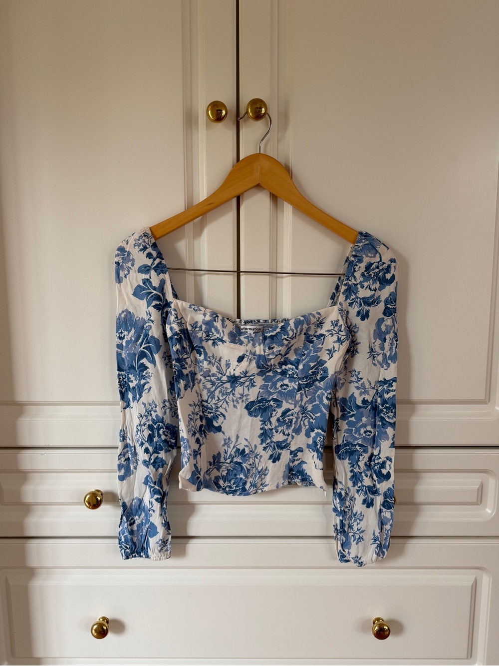 Reformation Reign Top in Olympia Floral Print